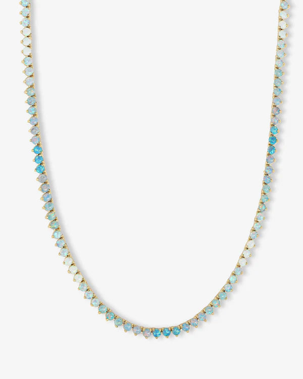 Not Your Basic Ombre Tennis Necklace 18"
