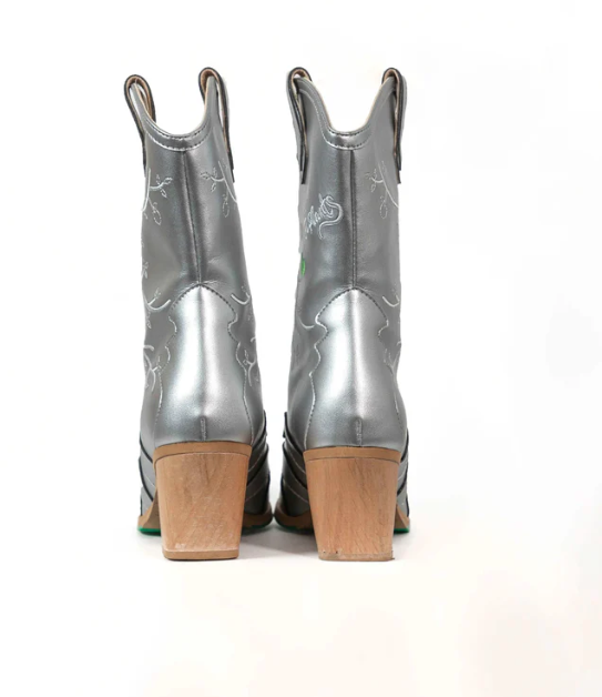 Sofie Vegan Boots Silver - Limited Edition