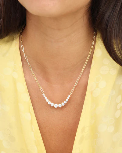 Not Your Basic Graduated Ombre Samantha Tennis Necklace