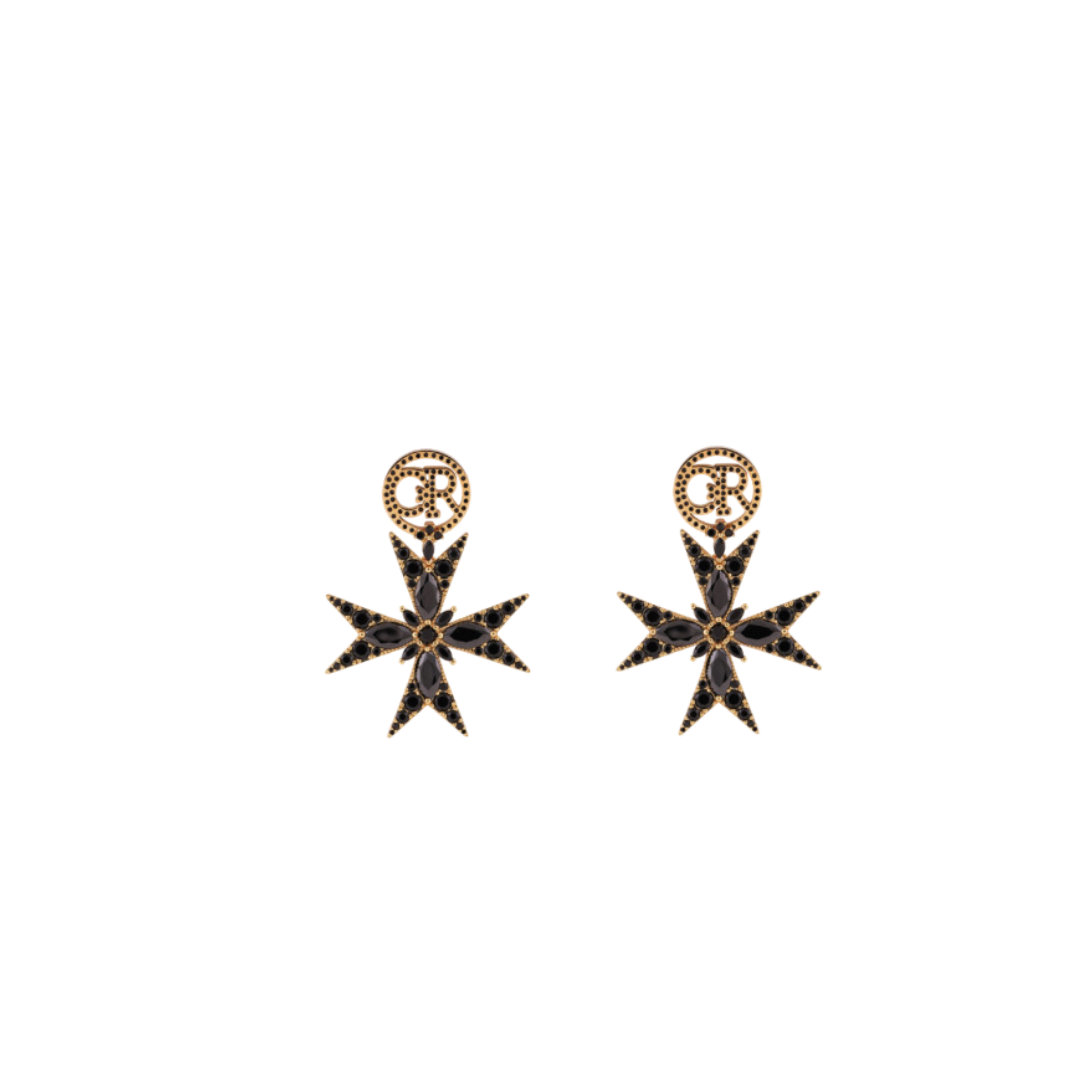 8 POINT CROSS EARRINGS