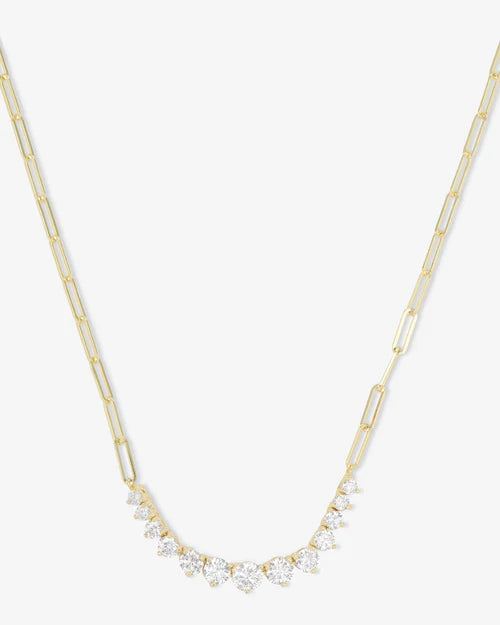 Not Your Basic Graduated Samantha Tennis Necklace