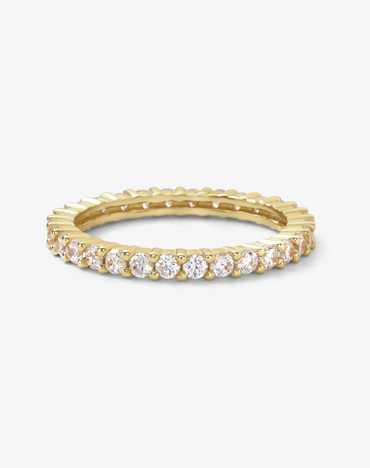 The Baby Heiress Ring Gold|White Diamondettes