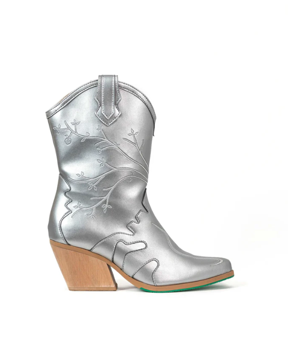 Sofie Vegan Boots Silver - Limited Edition