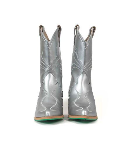 Sofie Vegan Boots Silver - Limited Edition