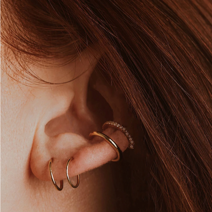 Classic Cartilage Hoop in 14k Gold