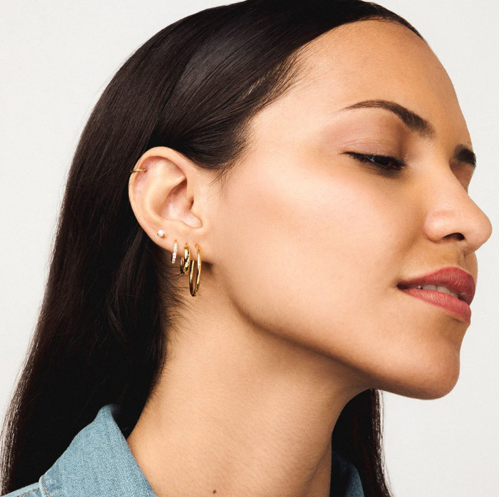 Classic Cartilage Hoop in 14k Gold