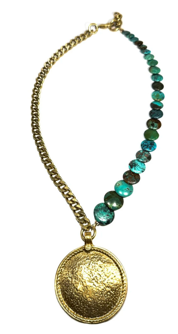 TURQUOISE & SHIELD (LIMITED-EDITION) NECKLACE