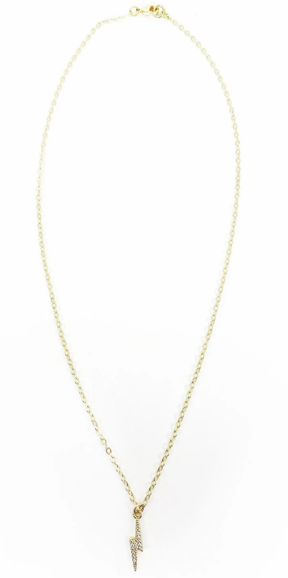 PAVÉ LIGHTNING BOLT NECKLACE