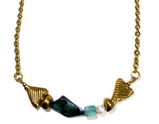 MERIDIAN CATCH: ABALONE NECKLACE