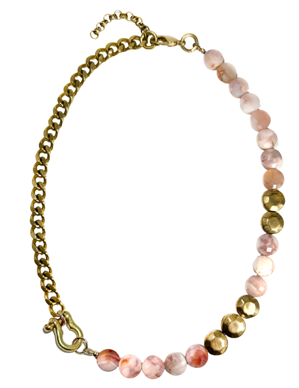 SHACKLE SINGLE: CHERRY BLOSSOM COIN NECKLACE