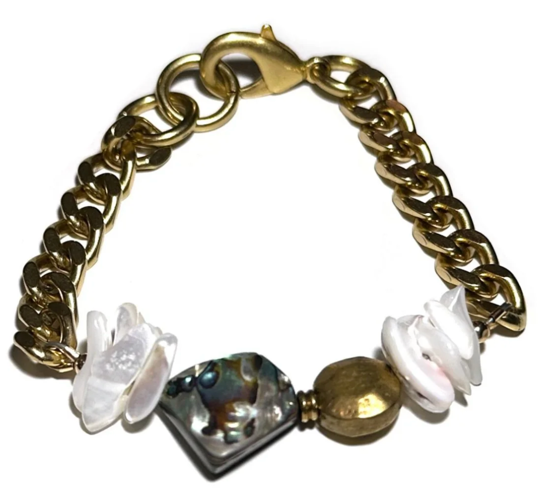 REMIX: ABALONE & SEASHELLS BRACELET