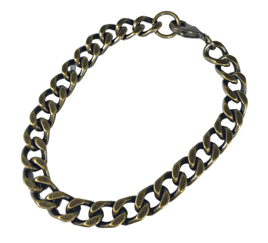 CHAIN: THICK SMOKY CURB 2.3 BRACELET