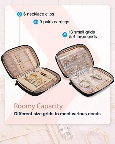 Travel Jewelry Organizer Case, Available in Black