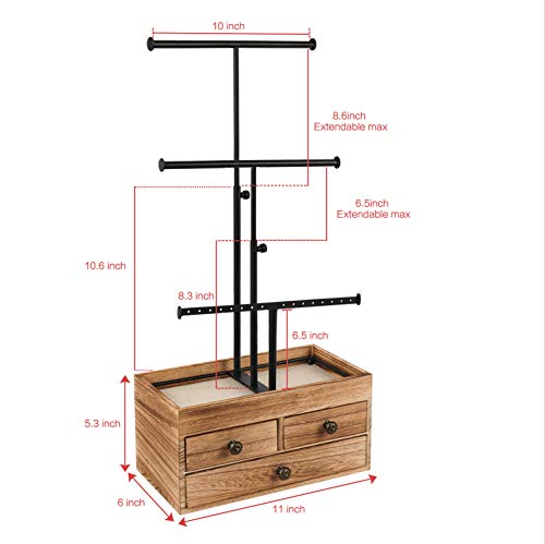 Jewelry holder dimension details