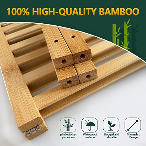 Bamboo 3-Tier Shoe Rack
