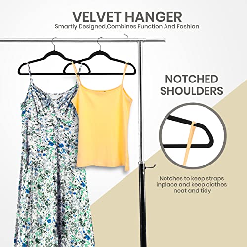 Slim Velvet Hangers, 50 Pack